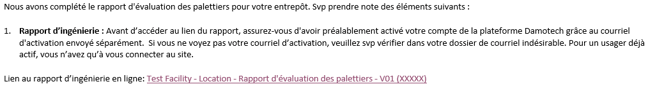 Comment télécharger & consulter les rapports d'ingénierie de Damotech? (4)