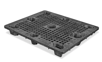 A nestable plastic pallet