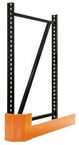 DAMO AISLE GUARD Formed Deflector Front View
