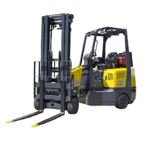 Articulated forklift