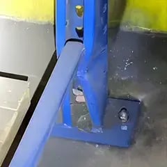 Bent or Dented Pallet Rack Columns