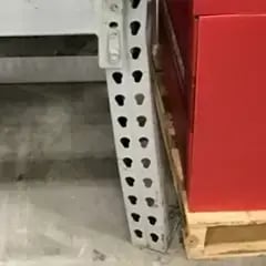 Twisted Pallet Rack Columns