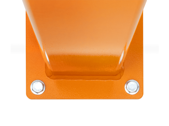 DAMO Bollard closeup of the base with anchors