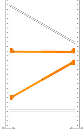 Brace on rack assembly v2-1