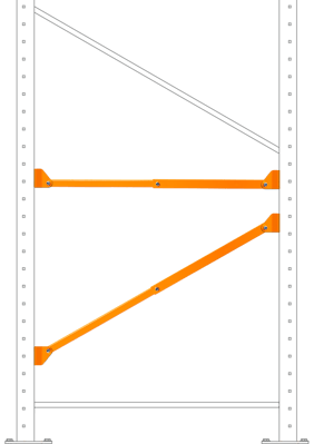 Damo Brace: repairs horizontal or diagonal braces 