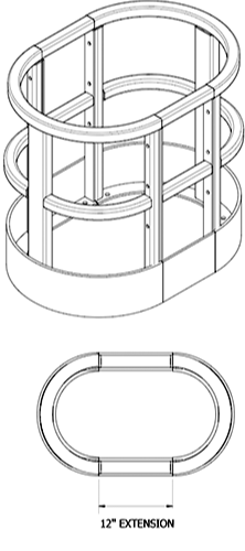 Damo Shield Line Drawing