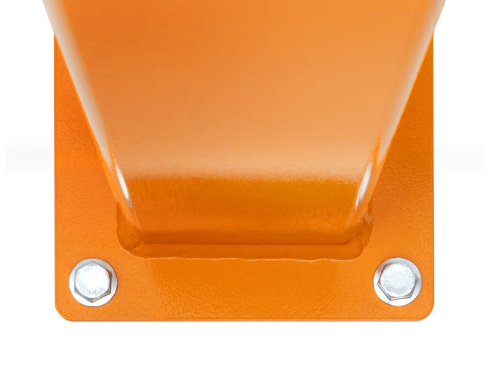 DAMO Bollard closeup of the base with anchors