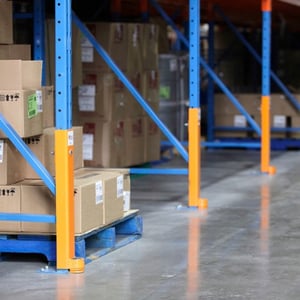 DAMO GUARD protecting Pallet Rack Uprights in new rack installation