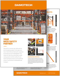 Pallet rack safety solutions Damotech flyer