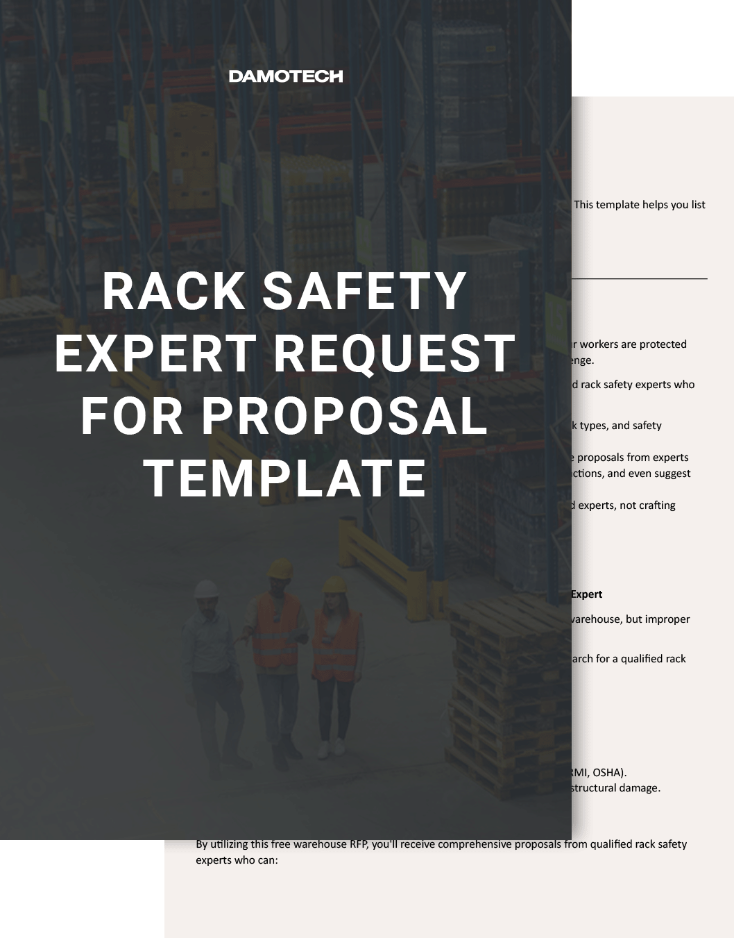 Rack safety expert request for proposal template