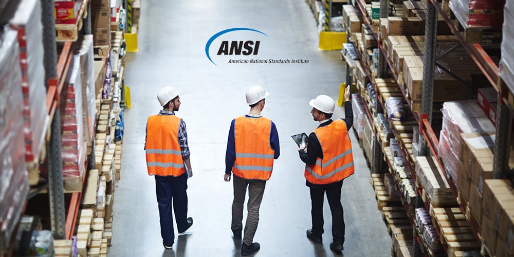 Warehouse workers walking in a warehouse