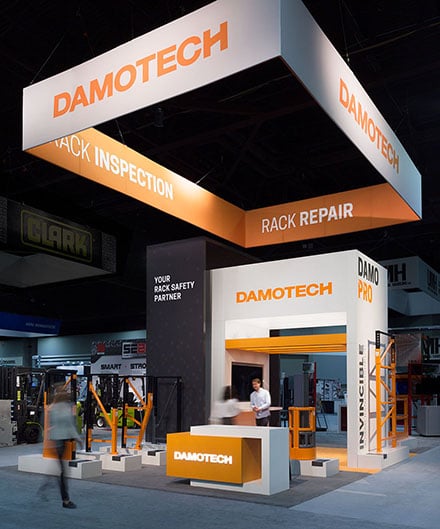 Damotech Booth Modex 2020 Exhibitor Award Front Desk