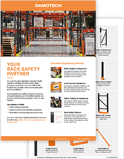 Pallet Rack Safety Solutions Flyer | Damotech