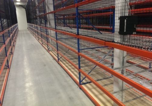 Flushmount rack safety netting