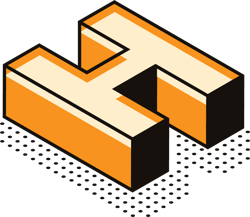 The letter H in 3D