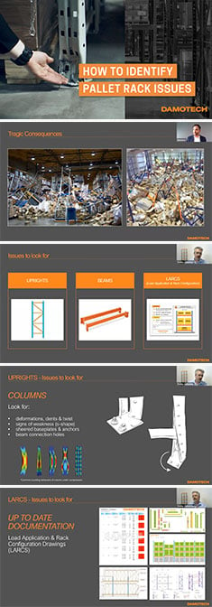 How to identify pallet rack issues webinar screenshot