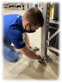 Installing pallet rack anchors