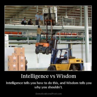 Meme about choosing safe forklift practices over risky ‘shortcuts’