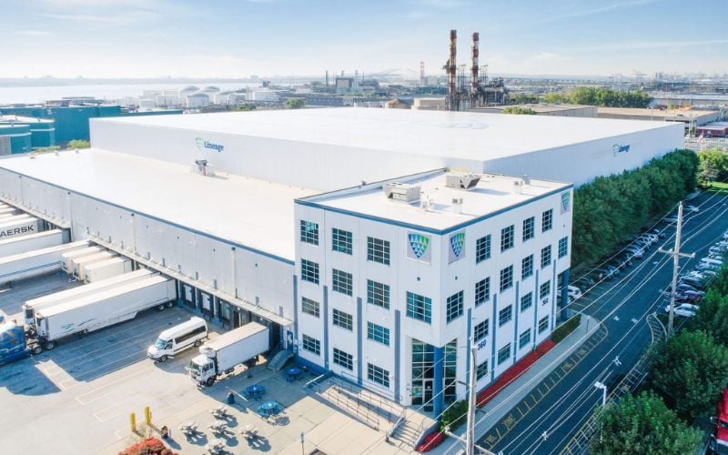 One of the Lineage buildings, the largest temperature-controlled warehousing provider