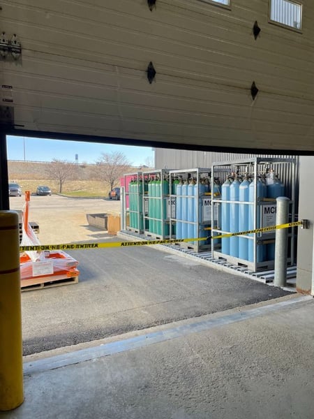 Warehouse loading area