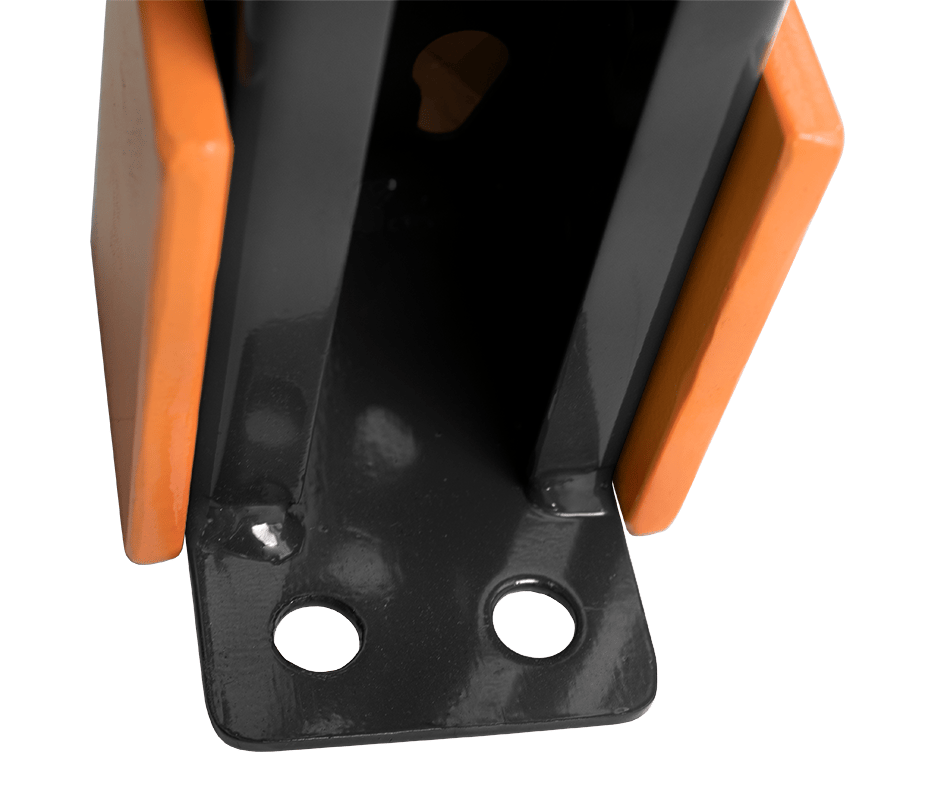 DAMO NOSE GUARD Rack Column Outrigger Protection - Back View