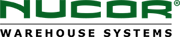 Nucor logo – U.S. steel manufacturer and parent company of Hannibal Industries, known for structural pallet racking systems.