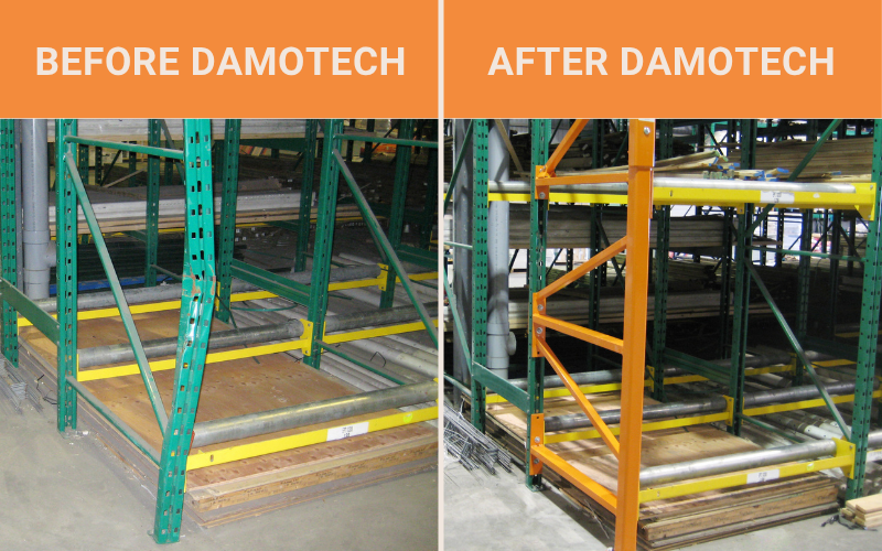 Damotech safety meme on engineered rack repair