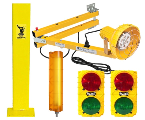 Safety and signaling products for loading docksargement