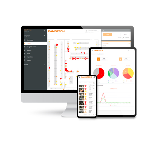 Mobile App for pallet rack inspection and maintenance | Damotech