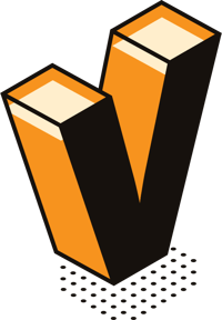 The letter V in 3D