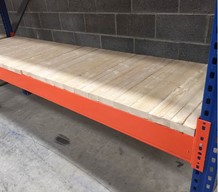 Platelage en bois plein