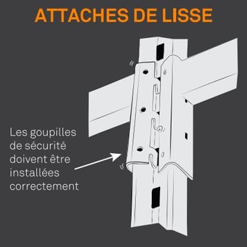 attaches de lisse - goupilles