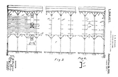 Structure for vertical storage