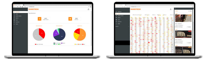 Gestion des données d'inspection sur la plateforme Damotech