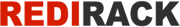 Redirack logo — Canadian pallet rack manufacturer known for square punch uprights