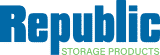 Republic Storage Products logo — manufacturer of pallet rack systems