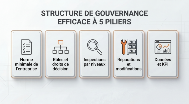 Structure de gouvernance de la sécurité des palettiers