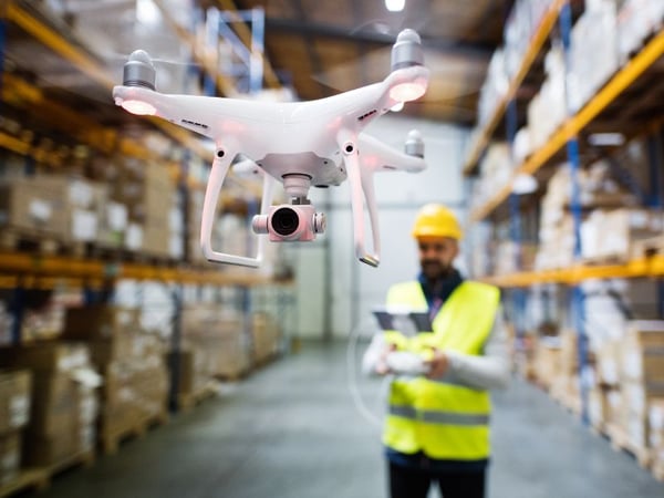 Warehouse drone automation