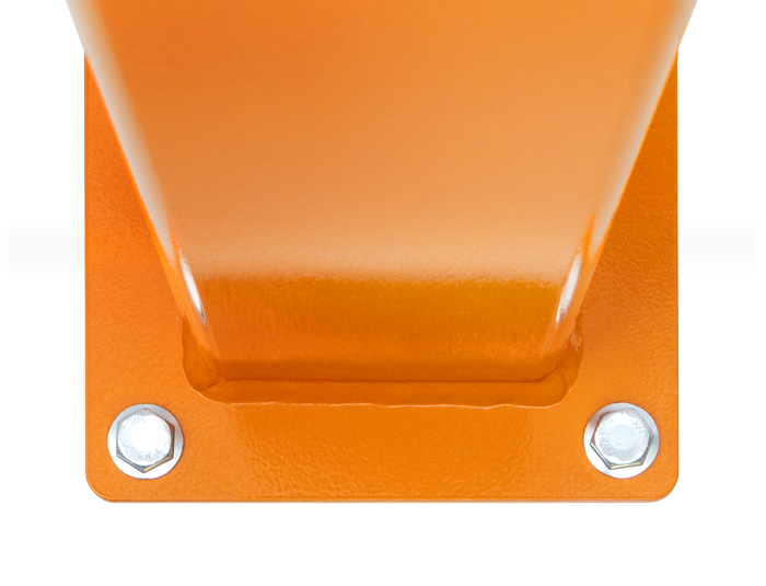 DAMO Bollard closeup of the base with anchors