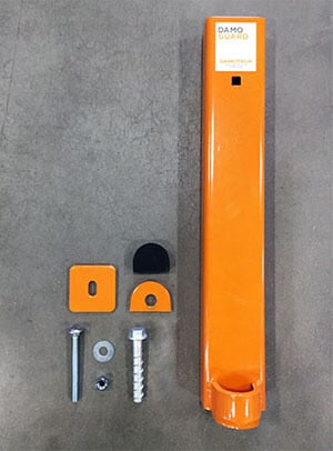 Pièces incluses dans le kit de protection DAMO GUARD
