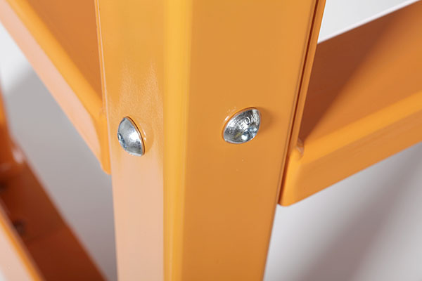 Close up of a DAMO GUARDRAIL screws