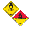 Oxidizing Substances & Organic Peroxides sign icon USA